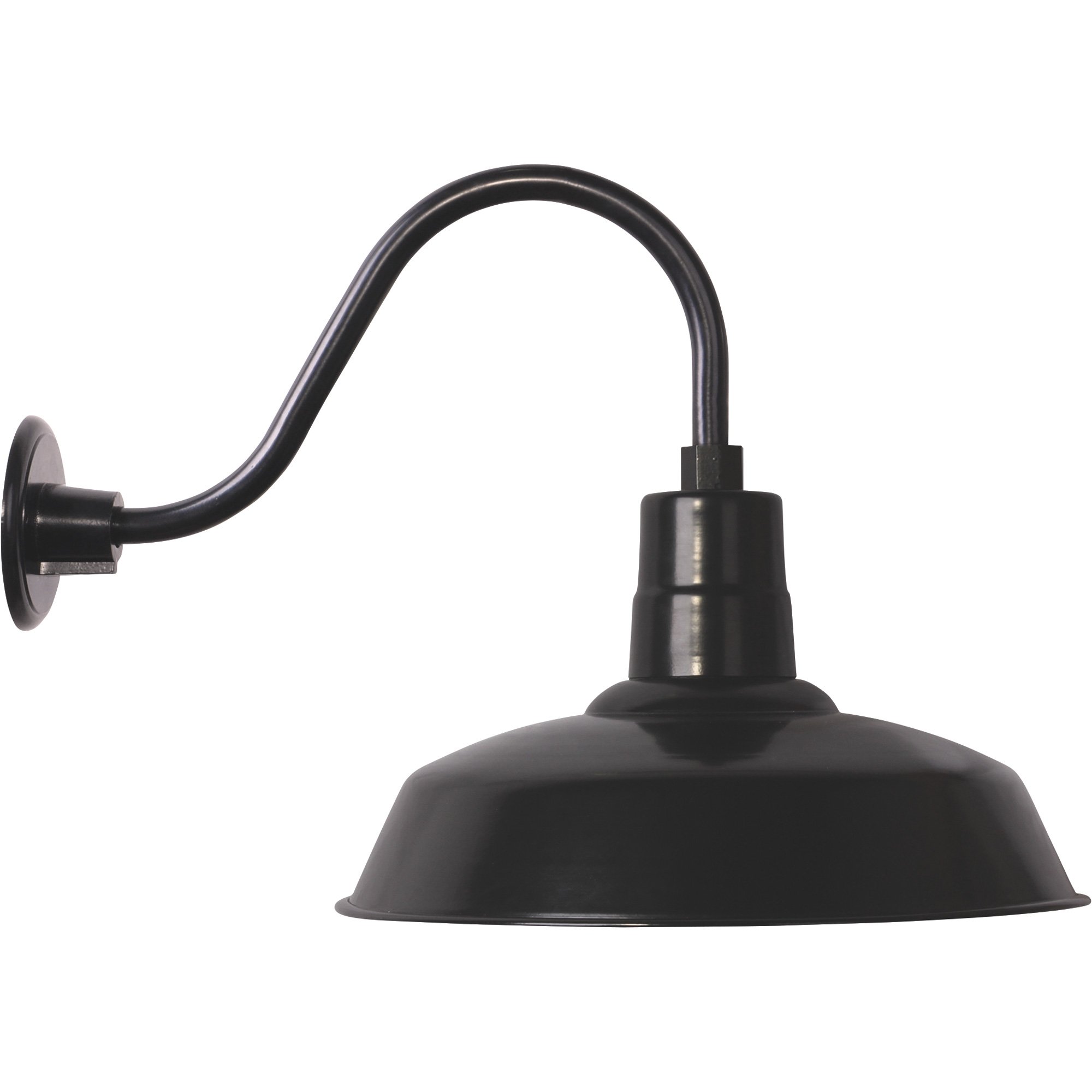 Strongway Multi-Mount Outdoor/Indoor Barn Light — 16in. Dia., 200 Watts, Black, Model# 23201091-BS